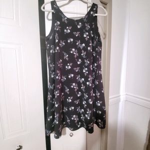 Black midi dress